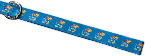 Show full view: ShopInstaPets NCAA Polyester Dog Leash, 6-ft long, 1-in wide, Kansas Jayhawks slide 3 of 3