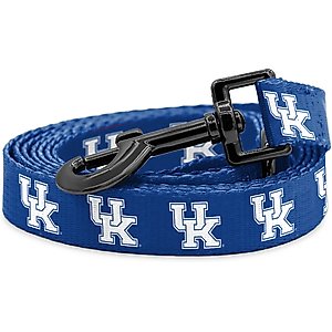 ShopInstaPets NCAA Polyester Dog Leash, 6-ft long, 1-in wide, Kentucky Wildcats