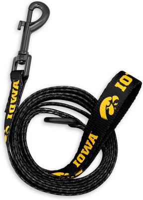 Show full view: ShopInstaPets NCAA Polyester Dog Leash, 6-ft long, 1-in wide, Iowa Hawkeyes slide 2 of 3