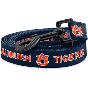 ShopInstaPets NCAA Polyester Dog Leash, 6-ft long, 1-in wide, Auburn Tigers
