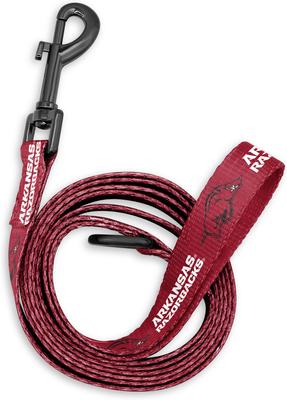 Show full view: ShopInstaPets NCAA Polyester Dog Leash, 6-ft long, 1-in wide, Arkansas Razorbacks slide 2 of 3