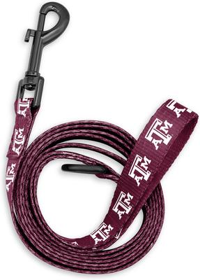 Show full view: ShopInstaPets NCAA Polyester Dog Leash, 6-ft long, 1-in wide, Texas A&M slide 2 of 3