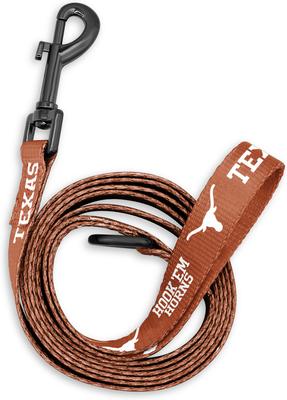 Show full view: ShopInstaPets NCAA Polyester Dog Leash, 6-ft long, 1-in wide, Texas Longhorns slide 2 of 3
