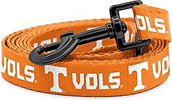 ShopInstaPets NCAA Polyester Dog Leash, 6-ft long, 1-in wide, Tennessee Volunteers