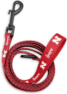 Show full view: ShopInstaPets NCAA Polyester Dog Leash, 6-ft long, 1-in wide, Nebraska Huskers slide 2 of 3