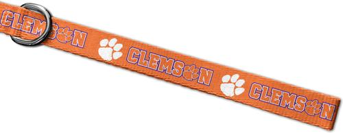 Show full view: ShopInstaPets NCAA Polyester Dog Leash, 6-ft long, 1-in wide, Clemson Tigers slide 3 of 3