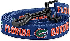 ShopInstaPets NCAA Polyester Dog Leash, 6-ft long, 1-in wide, Florida Gators