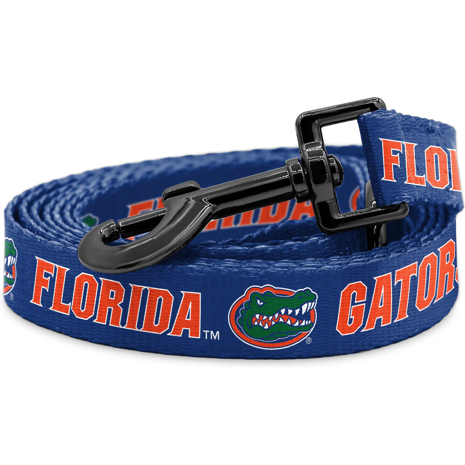 ShopInstaPets NCAA Polyester Dog Leash, 6-ft long, 1-in wide, Florida Gators