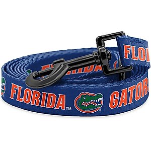 ShopInstaPets NCAA Polyester Dog Leash, 6-ft long, 1-in wide, Florida Gators