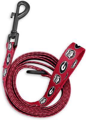 Show full view: ShopInstaPets NCAA Polyester Dog Leash, 6-ft long, 1-in wide, Georgia Bulldogs slide 2 of 3