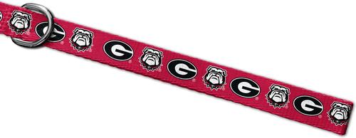 Show full view: ShopInstaPets NCAA Polyester Dog Leash, 6-ft long, 1-in wide, Georgia Bulldogs slide 3 of 3