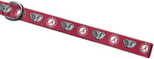 Show full view: ShopInstaPets NCAA Polyester Dog Leash, 6-ft long, 1-in wide, Alabama Crimson Tide slide 3 of 3