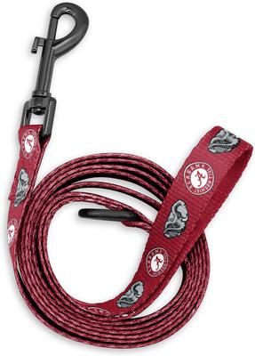 Show full view: ShopInstaPets NCAA Polyester Dog Leash, 6-ft long, 1-in wide, Alabama Crimson Tide slide 2 of 3
