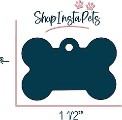 ShopInstaPets Personalized Kansas State Wildcats Bone Shaped 2 Sided Dog ID Tag slide 2 of 4