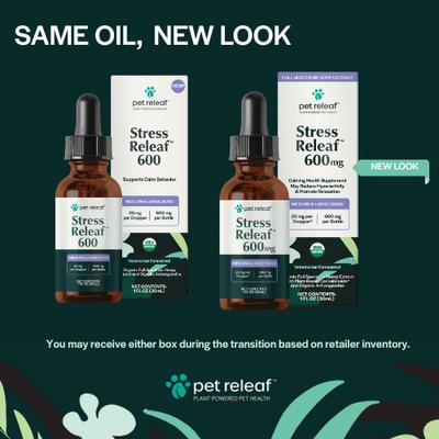 Show full view: Pet Releaf Favorites - Edibites Calming Bacon & Ashwaganda Full Spectrum Hemp Medium & Large Dog Supplement, Chew & Liquid Bundle slide 5 of 7