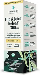 Pet Releaf Hip & Joint Releaf Organic Full Spectrum Hemp Extract Oil & Devils Claw Liquid Hip & Joint Health Supplement for Small Dogs & Cats, 1-fl oz bottle slide 2 of 3