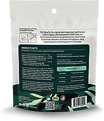 Pet Releaf Edibites Stress Releaf Organic Peanut Butter & Carob Flavored Chew Full Spectrum Hemp Extract Calming Health Supplement for Dogs, 10 count slide 2 of 2