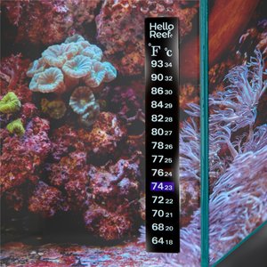 HelloReef Stick on Aquarium Thermometer