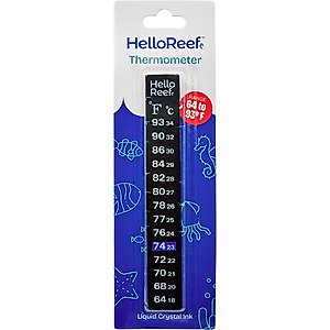 HelloReef Stick on Aquarium Thermometer