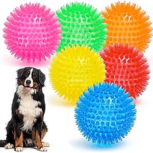 Nocciola 3.5-in Squeaky Balls Dog Toys, 6 count
