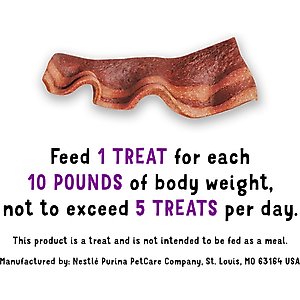 Purina Beggin' Strips Original with Bacon Flavored Dog Treats, 26-oz pouch, case of 2