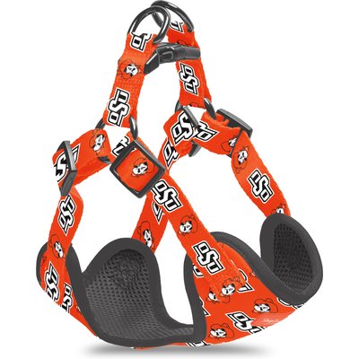 ShopInstaPets NCAA Basic Dog Harness, Medium: 21 to 27-in chest, Oklahoma State Cowboys