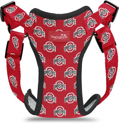Show full view: ShopInstaPets NCAA Basic Dog Harness, Large: 27 to 39-in chest, Ohio State Buckeyes slide 5 of 5
