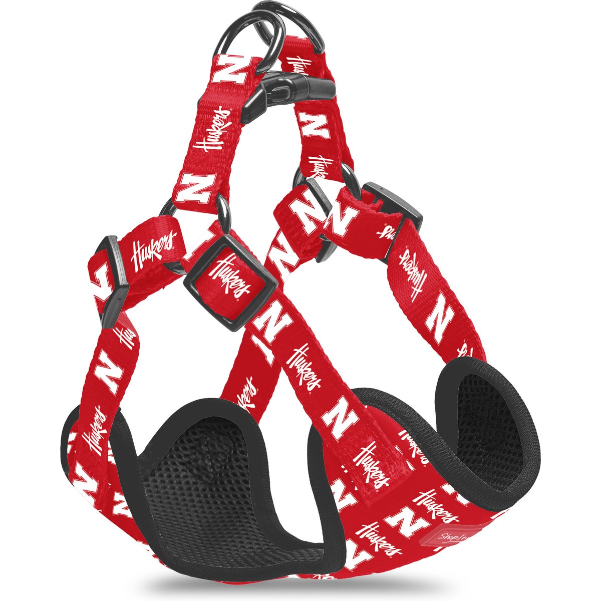 ShopInstaPets NCAA Basic Dog Harness, Large: 27 to 39-in chest, Nebraska Huskers
