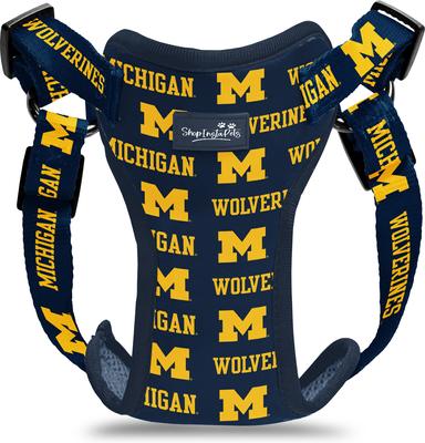 Show full view: ShopInstaPets NCAA Basic Dog Harness, X-Small: 17 to 20.5-in chest, Michigan Wolverines slide 5 of 5