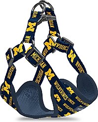 ShopInstaPets NCAA Basic Dog Harness, Large: 27 to 39-in chest, Michigan Wolverines slide 1 of 4