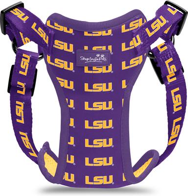 Show full view: ShopInstaPets NCAA Basic Dog Harness, X-Small: 17 to 20.5-in chest, Louisiana State Tigers slide 4 of 4