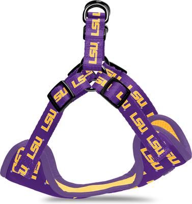 Show full view: ShopInstaPets NCAA Basic Dog Harness, X-Small: 17 to 20.5-in chest, Louisiana State Tigers slide 3 of 4