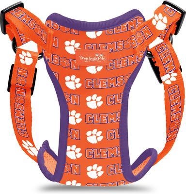 Show full view: ShopInstaPets NCAA Basic Dog Harness, X-Small: 17 to 20.5-in chest, Clemson Tigers slide 4 of 4