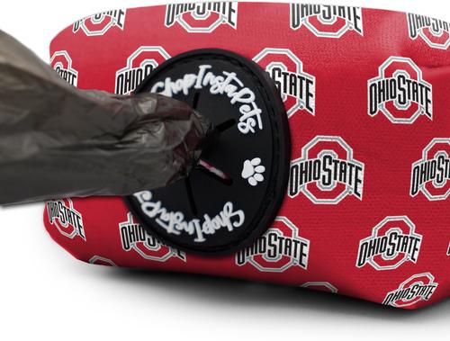 Show full view: ShopInstaPets NCAA Poop Bag Holder, Ohio State Buckeyes slide 2 of 3