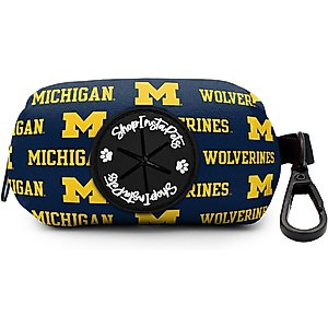 ShopInstaPets NCAA Poop Bag Holder, Michigan Wolverines