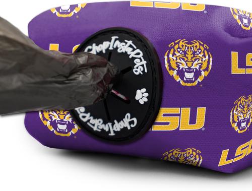 Show full view: ShopInstaPets NCAA Poop Bag Holder, Louisiana State Tigers slide 2 of 3