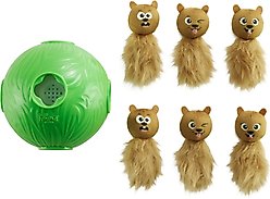 Nina Ottosson by Outward Hound Snuffle N' Treat Interactive Puzzle Ball & Treat Dispenser Dog Toy, Green