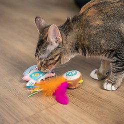 Catstages Festival-Themed Interactive Plush Catnip Cat Toy, Multicolor, 3 count slide 2 of 9