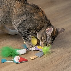Catstages Garden Fur-ends Plush Catnip Cat Toy, Multicolor, 6 count slide 2 of 9