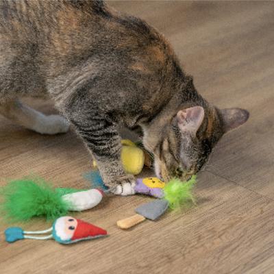 Show full view: Catstages Garden Fur-ends Plush Catnip Cat Toy, Multicolor, 6 count slide 8 of 10