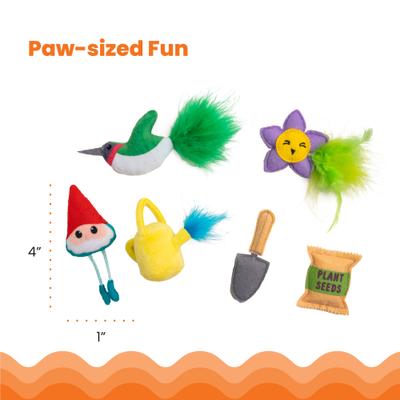 Show full view: Catstages Garden Fur-ends Plush Catnip Cat Toy, Multicolor, 6 count slide 5 of 10