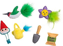 Catstages Garden Fur-ends Plush Catnip Cat Toy, Multicolor, 6 count