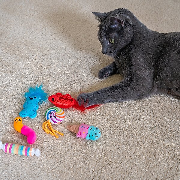 Show full view: Catstages Kitty Sweet Treats Plush Catnip Cat Toys, Multicolor, 6 count slide 8 of 11