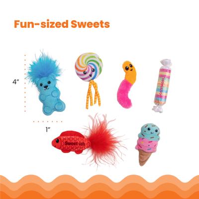Show full view: Catstages Kitty Sweet Treats Plush Catnip Cat Toys, Multicolor, 6 count slide 5 of 11