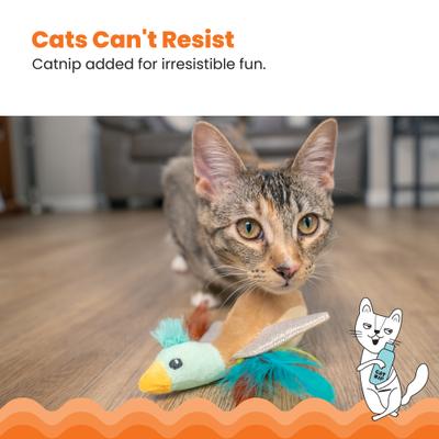 Show full view: Catstages Flapperz Duck Plush Interactive Catnip Cat Toy, Multicolor slide 4 of 10