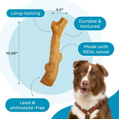 Show full view: Petstages Super Dogwood Stick Tough Dog Chew Toy, Large slide 3 of 11