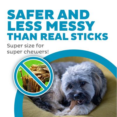 Show full view: Petstages Super Dogwood Stick Tough Dog Chew Toy, X-Small slide 3 of 12