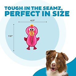 Outward Hound Xtreme Seamz Flamingo Squeaky Durable Dog Toy, Pink, Medium slide 2 of 6
