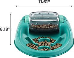 Nina Ottosson by Outward Hound Spin N' Eat Dog Food Puzzle Feeder, Green slide 2 of 8