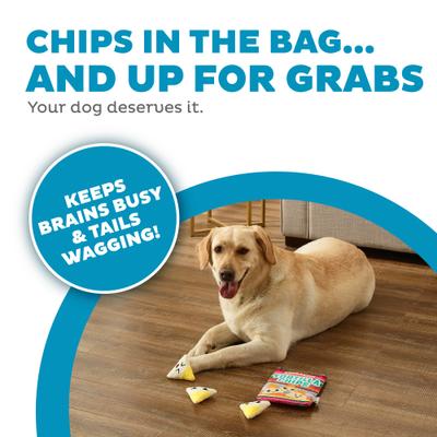 Show full view: Outward Hound Snack Bag Tortilla Chips Puzzle Squeaky Dog Toy, Multicolor slide 2 of 7